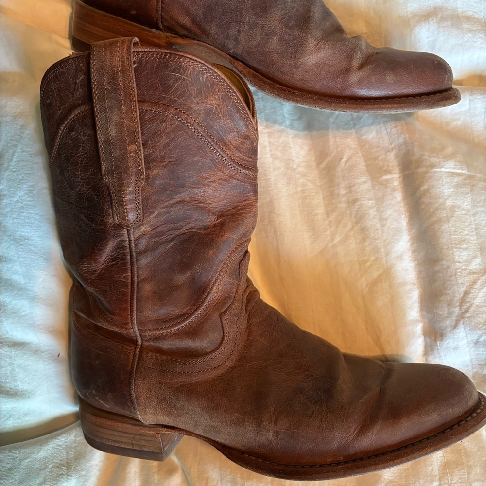 Tecovas The Earl Scotch Goat Roper size 8 men’s